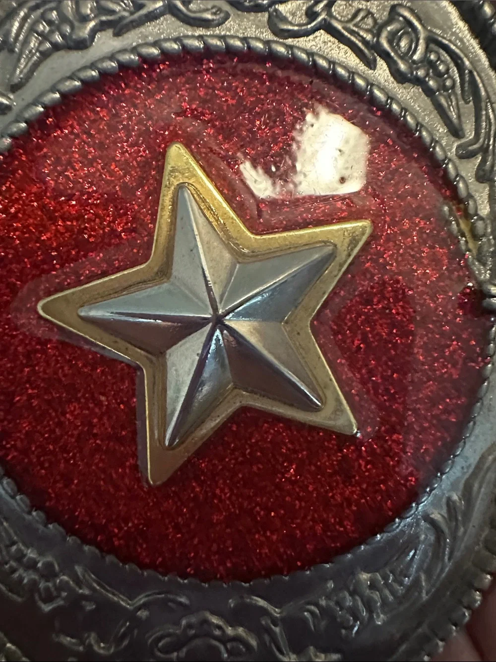 Red Star Western Belt Buckle - Women's Accessory